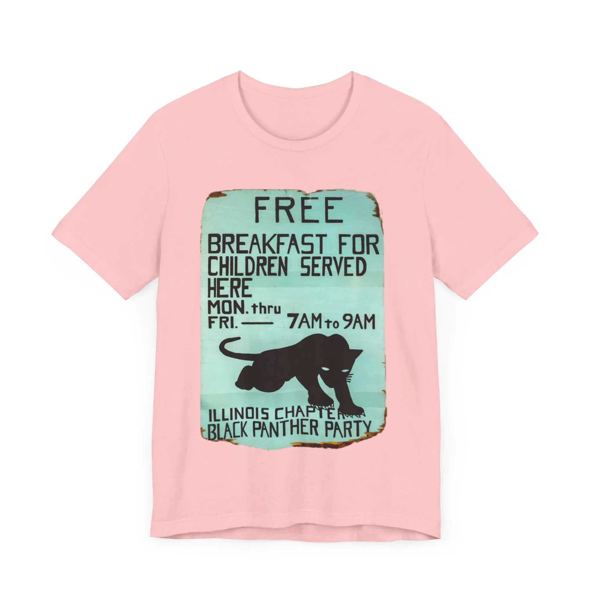 Black Panther Party/Free Breakfast for Children: Unisex Jersey Tee