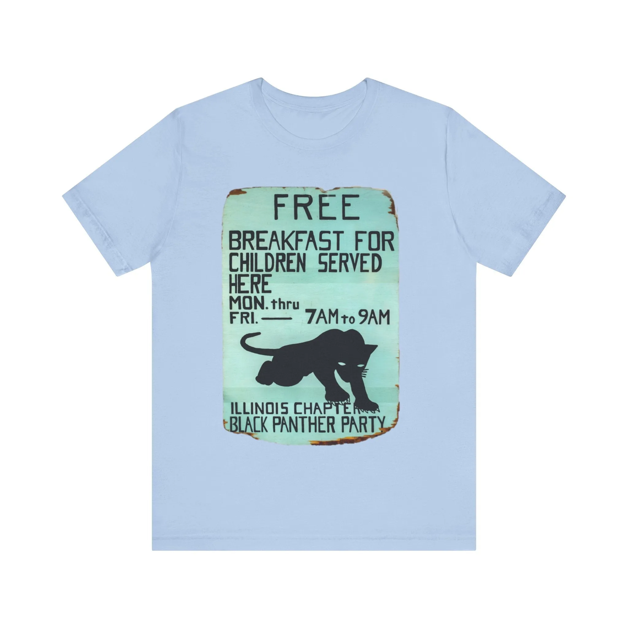 Black Panther Party/Free Breakfast for Children: Unisex Jersey Tee