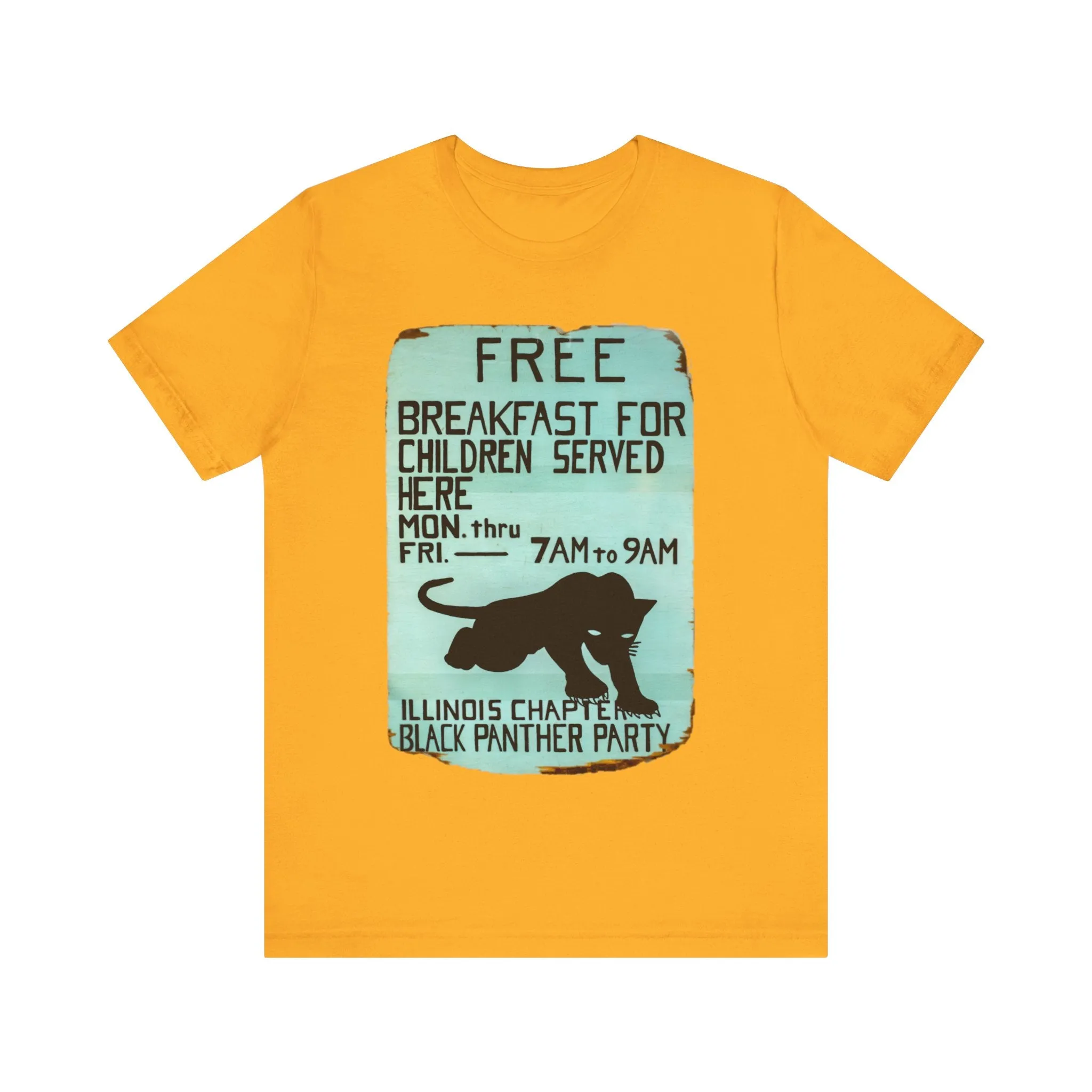 Black Panther Party/Free Breakfast for Children: Unisex Jersey Tee
