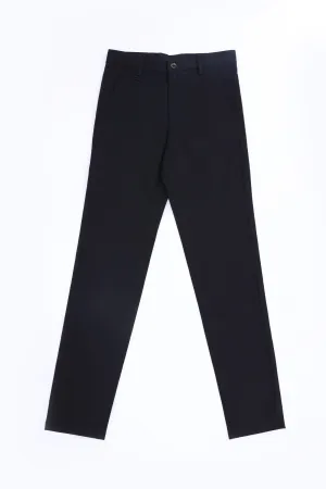 BLACK TAPPED FIT PANTS