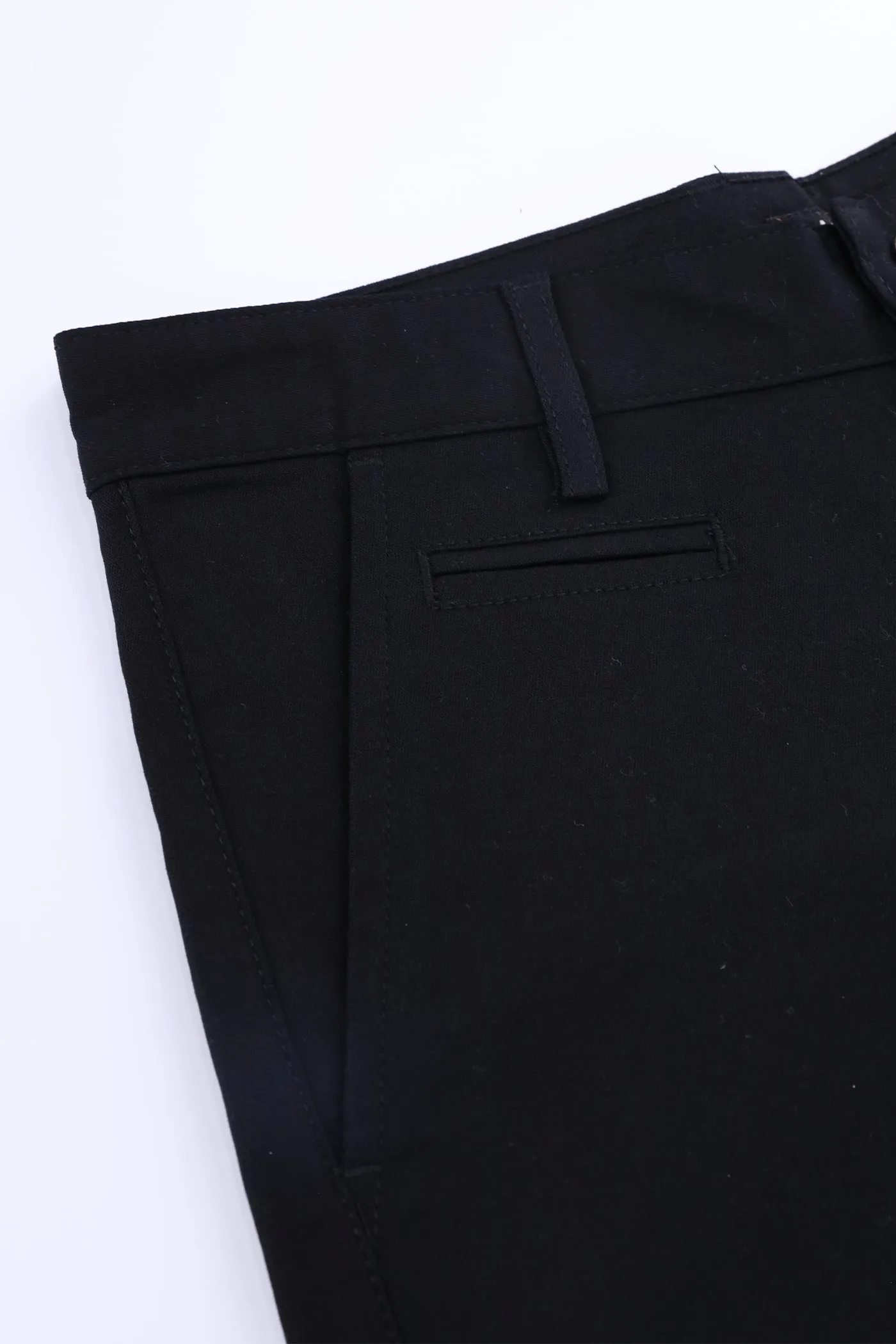 BLACK TAPPED FIT PANTS