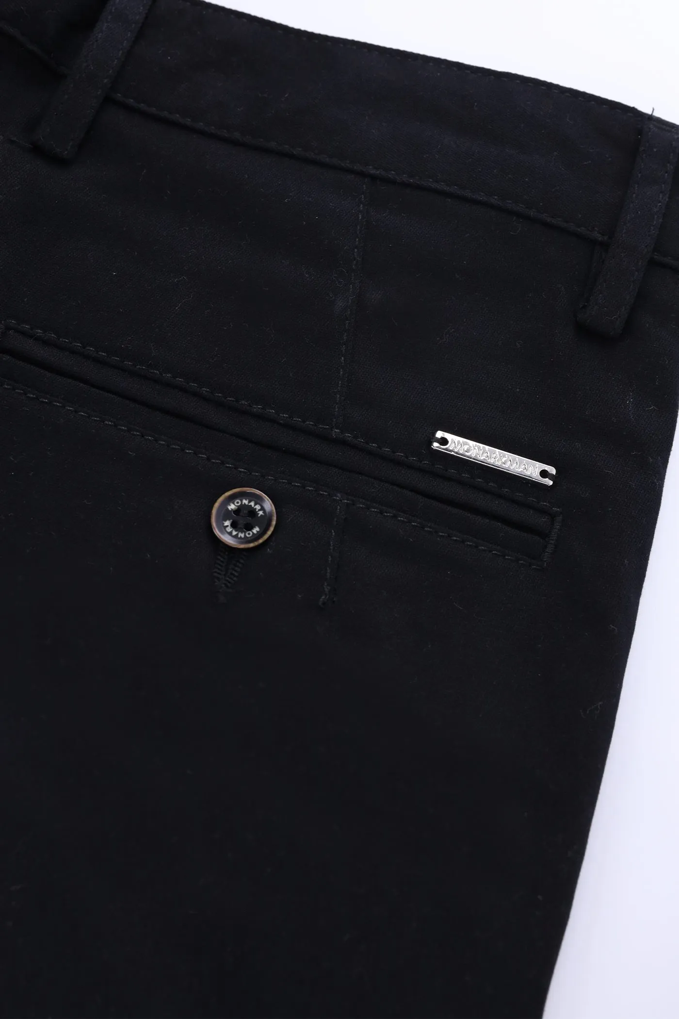 BLACK TAPPED FIT PANTS