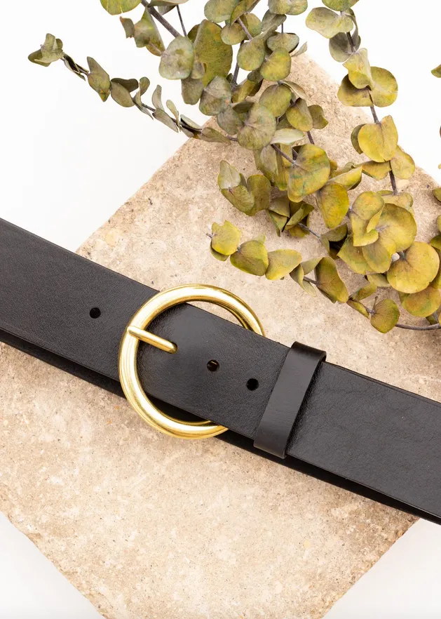 Black/Gold Vika Belt