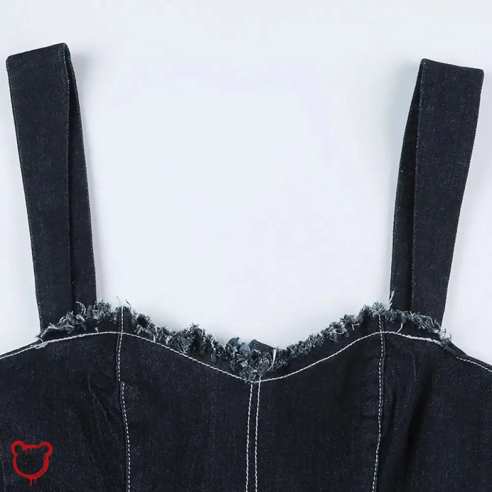 Blue Grunge Denim Dress Inbound