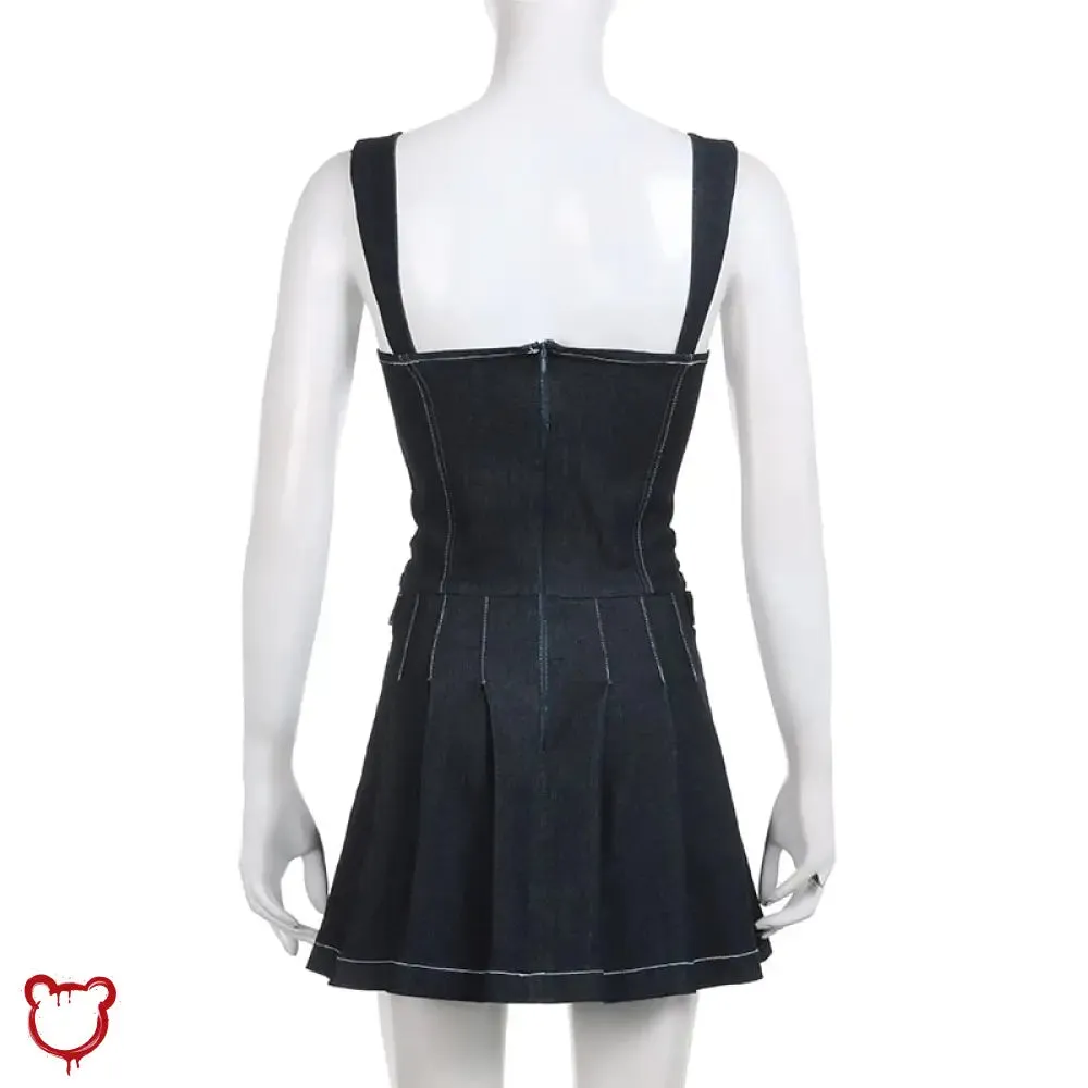 Blue Grunge Denim Dress Inbound