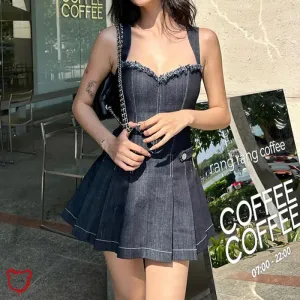 Blue Grunge Denim Dress Inbound