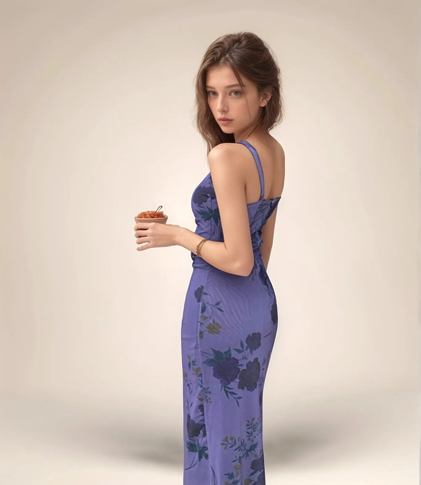 Bold Printed Bodycon Maxi