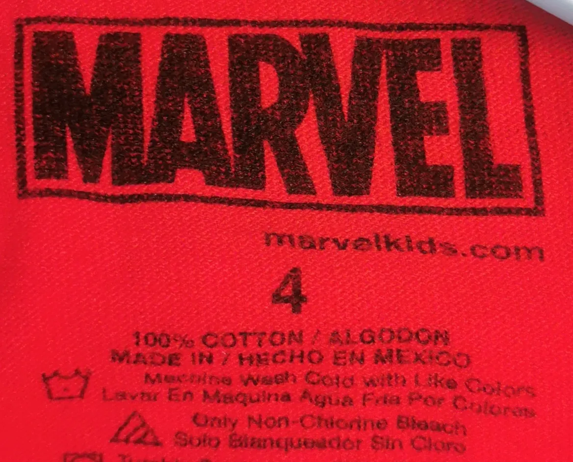 BOY SIZE 4 YEARS - MARVEL, Cotton Iron Man T-shirt EUC B49