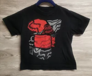 BOY SIZE SMALL (5/6 YEARS) - FOX, Graphic Cotton T-shirt VGUC B49