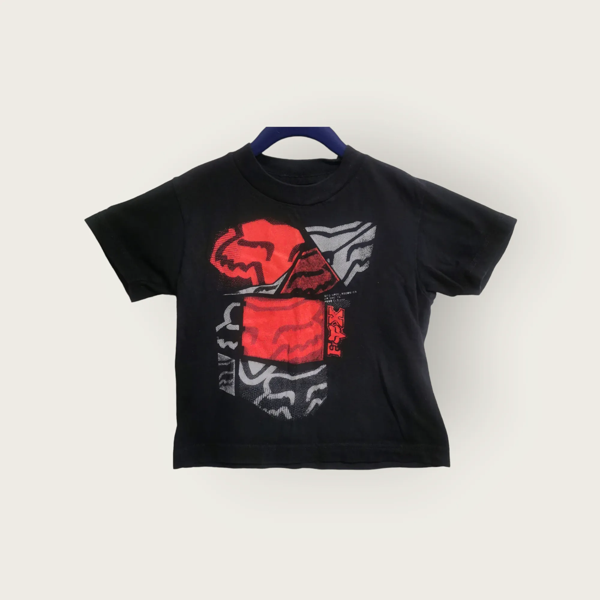 BOY SIZE SMALL (5/6 YEARS) - FOX, Graphic Cotton T-shirt VGUC B49