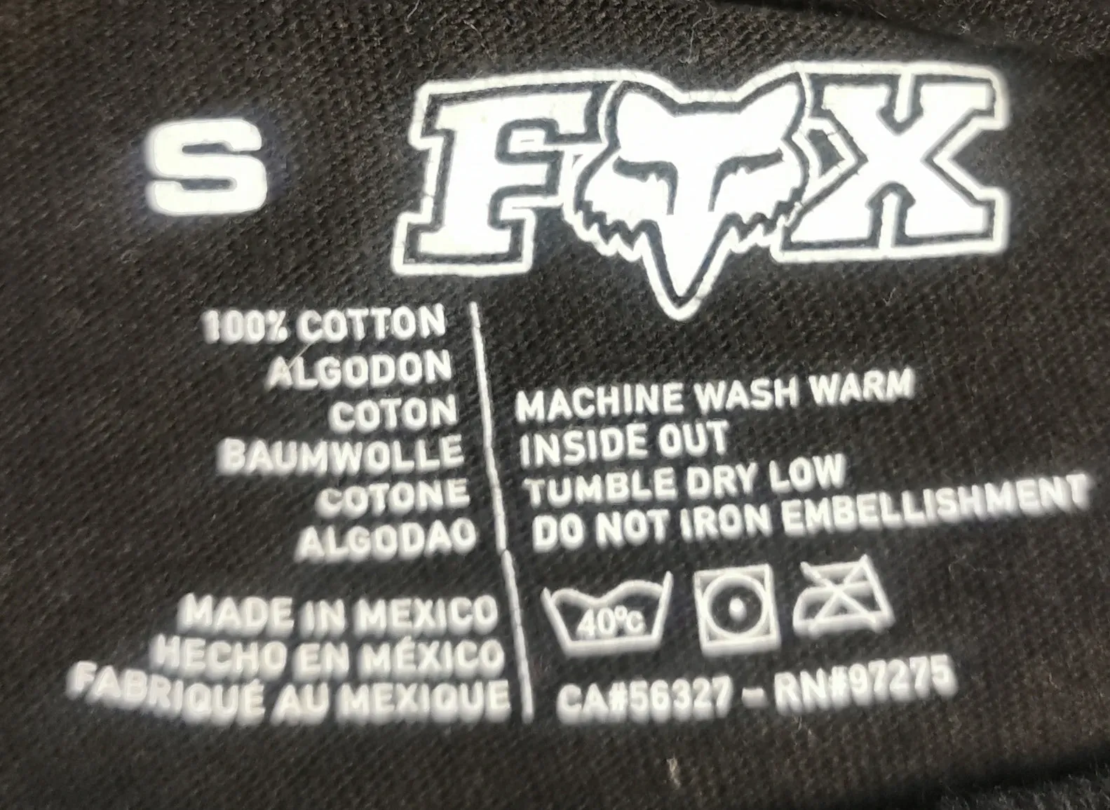 BOY SIZE SMALL (5/6 YEARS) - FOX, Graphic Cotton T-shirt VGUC B49