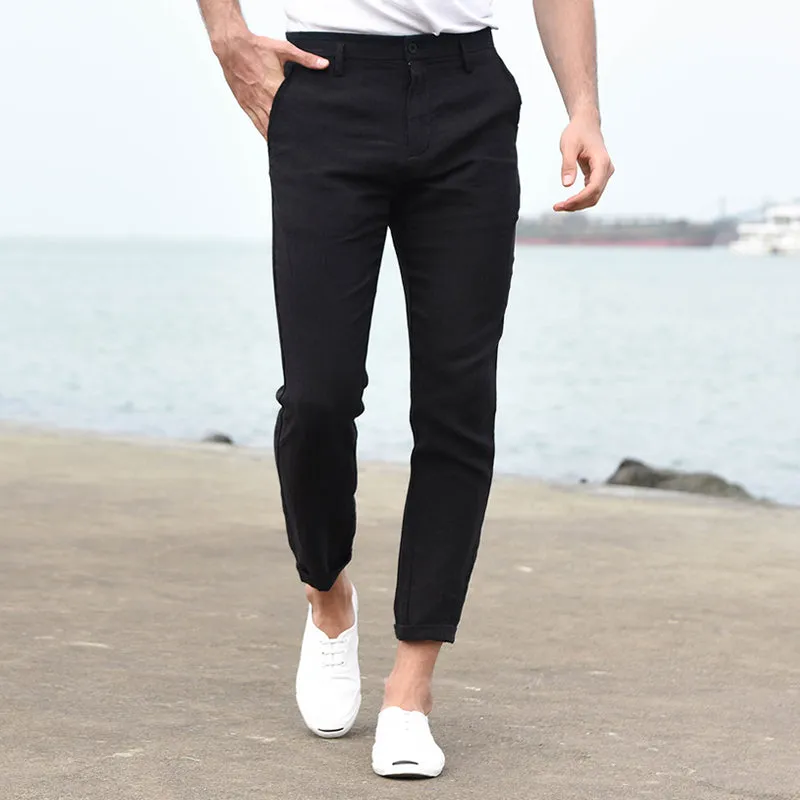 Breathable Slim Fit Cotton Pants