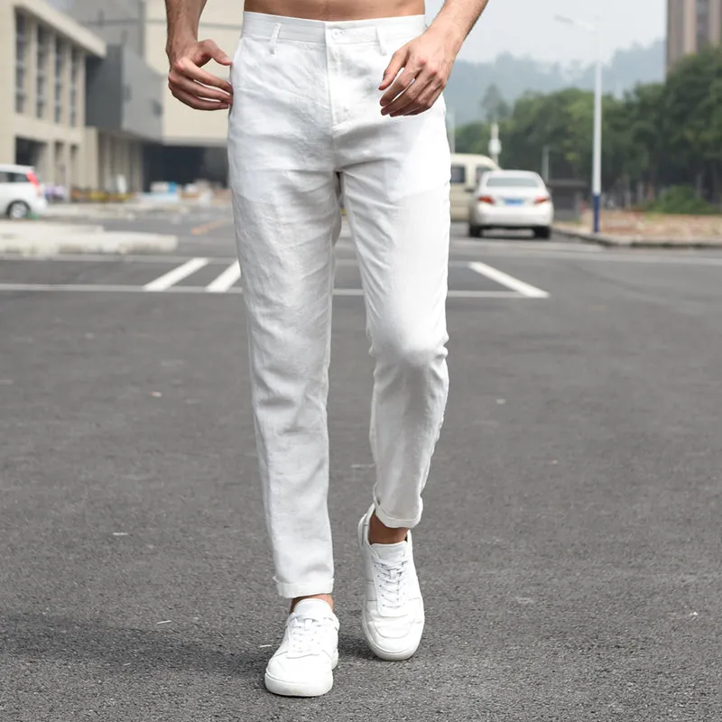 Breathable Slim Fit Cotton Pants