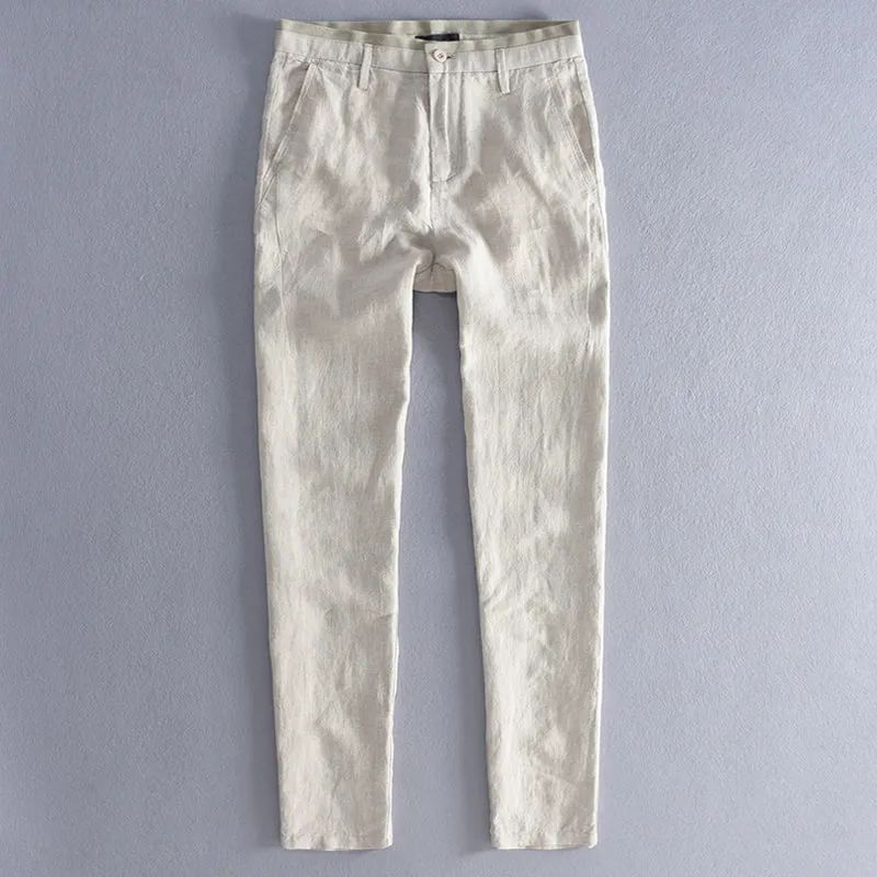Breathable Slim Fit Cotton Pants