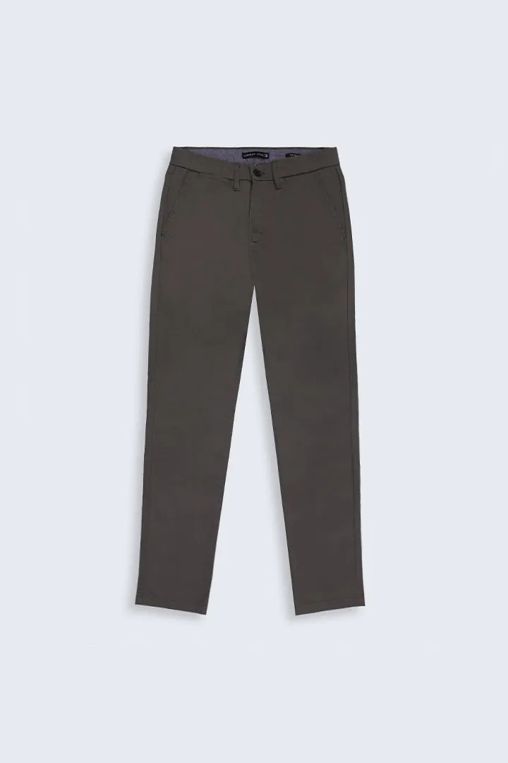 Brown Slim Fit Chino Pants