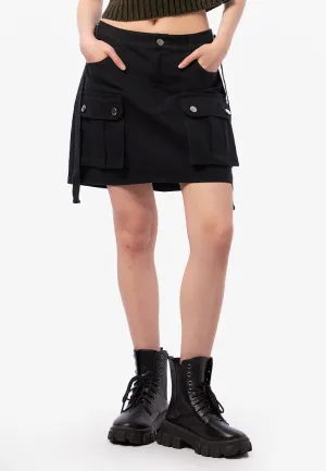 Cargo Mini Skirt Black
