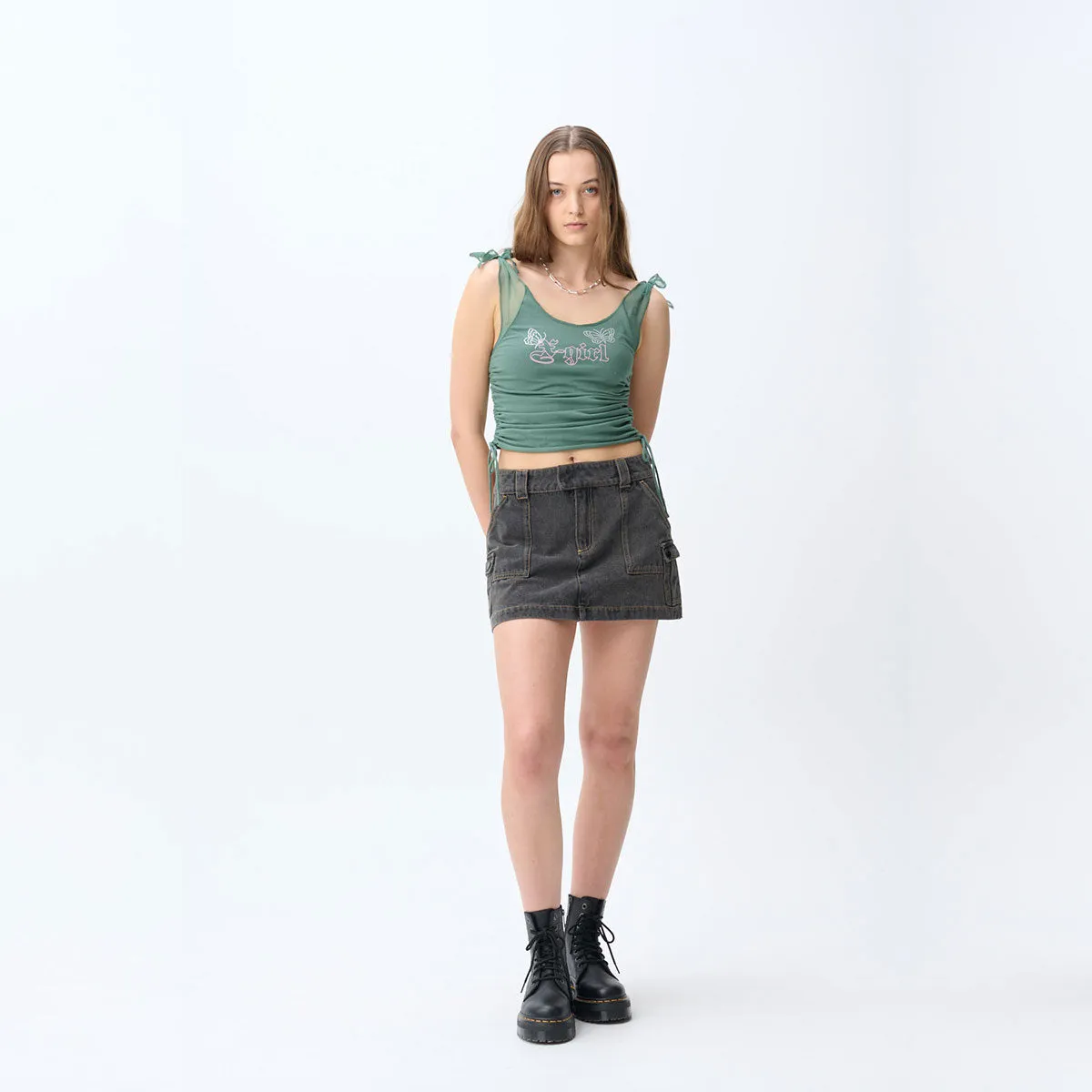 Cargo Work Skirt - Black