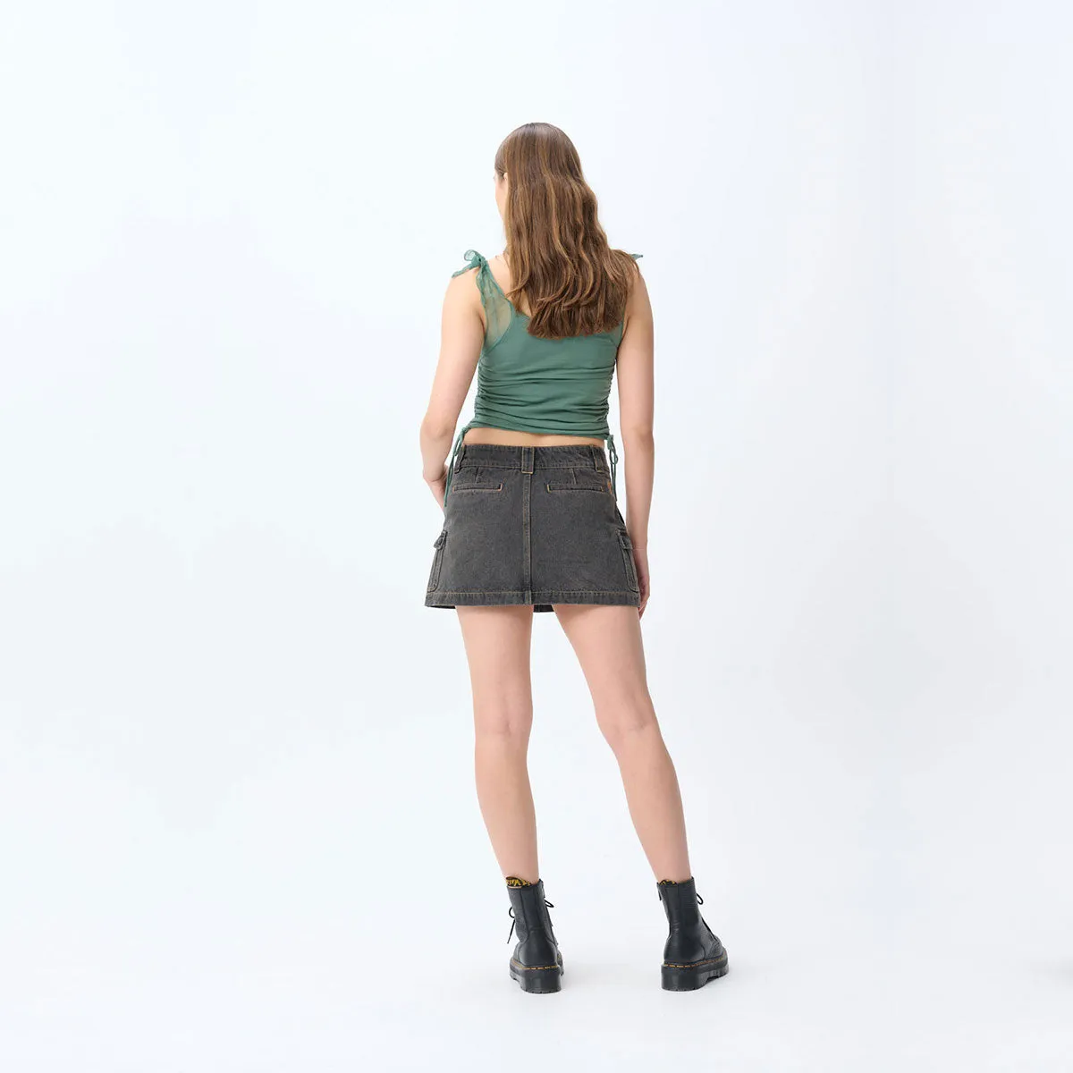 Cargo Work Skirt - Black