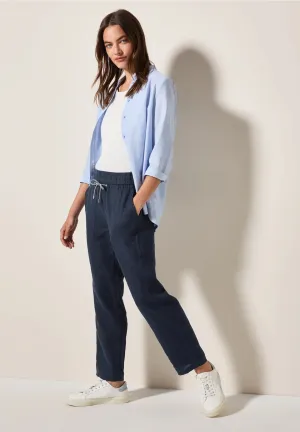 CECI Casual fit linen trousers