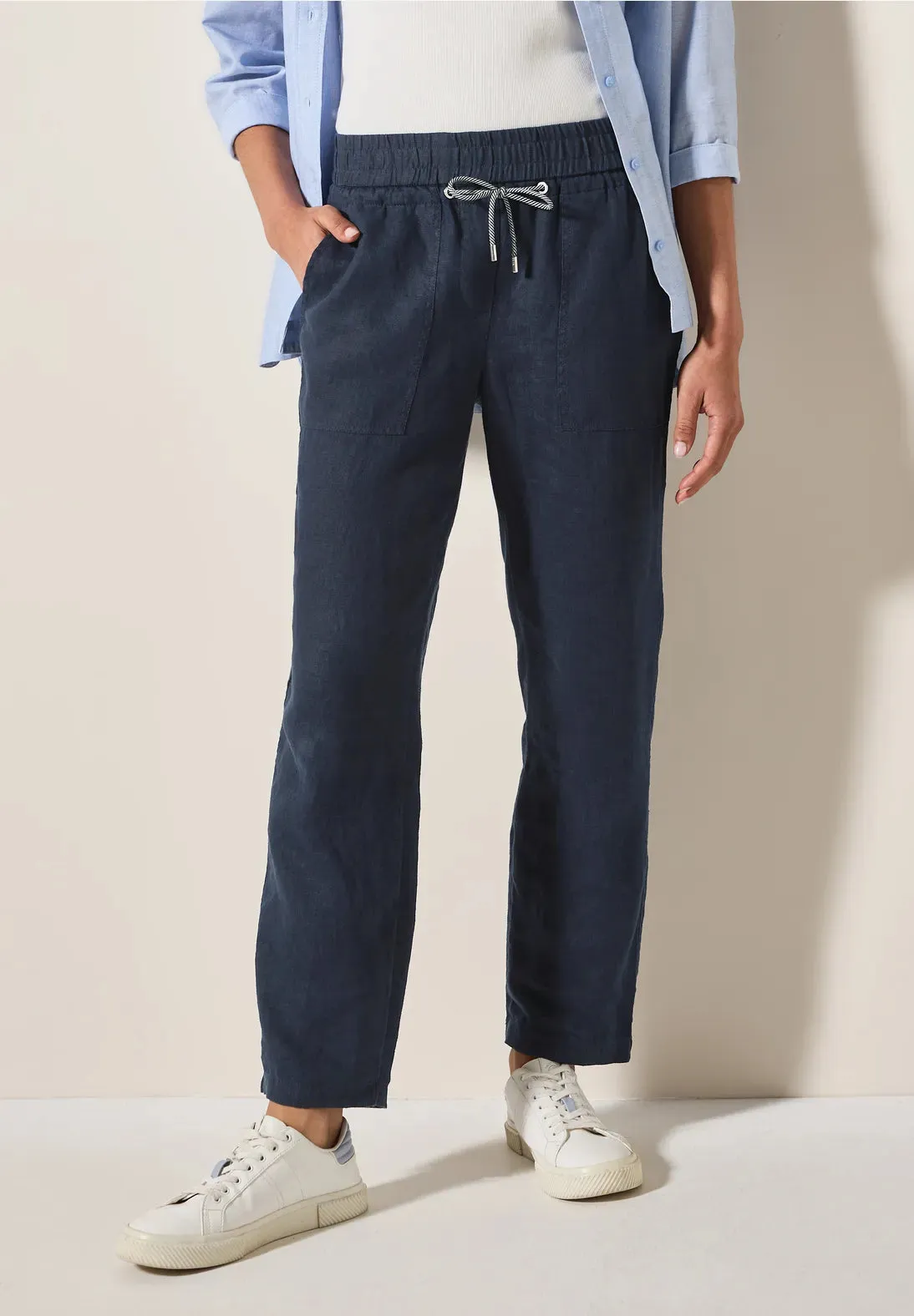 CECI Casual fit linen trousers