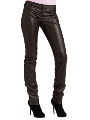 Celebrity Grace Slim Leather Pants