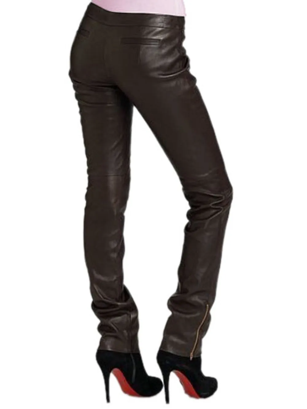 Celebrity Grace Slim Leather Pants