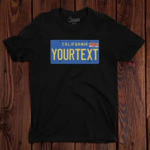 Champ's Speedshop - 69-86 California Blue Plate T-shirt - Custom!