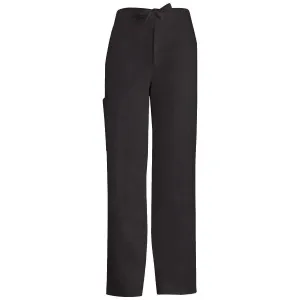 Cherokee Luxe 1022 Scrubs Pants Mens Fly Front Drawstring Black