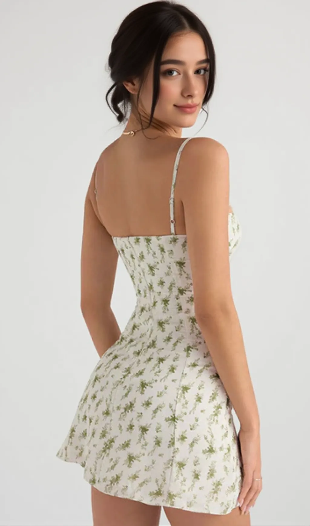 CHRISTIANA GARDEN PRINTED MINI DRESS