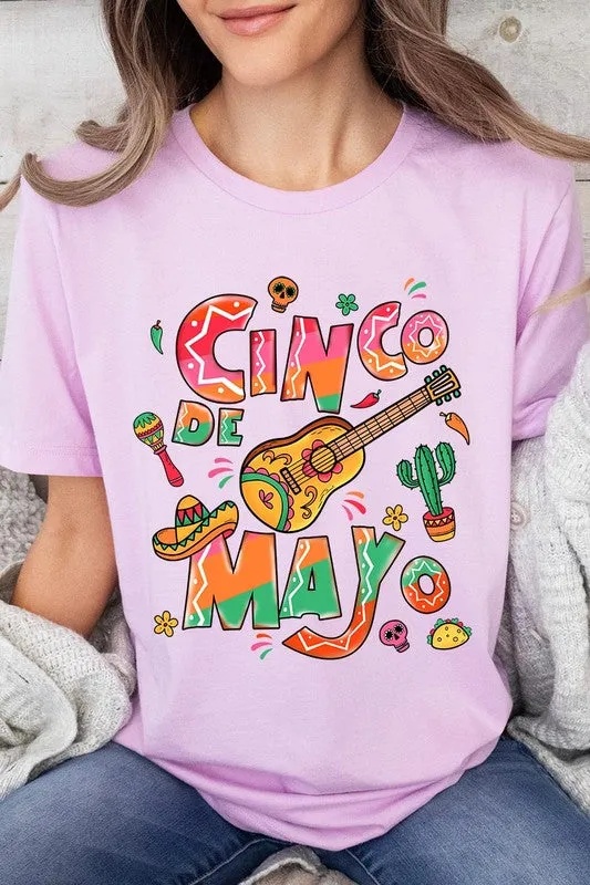 Cinco De Mayo Mexico Party Graphic T Shirts