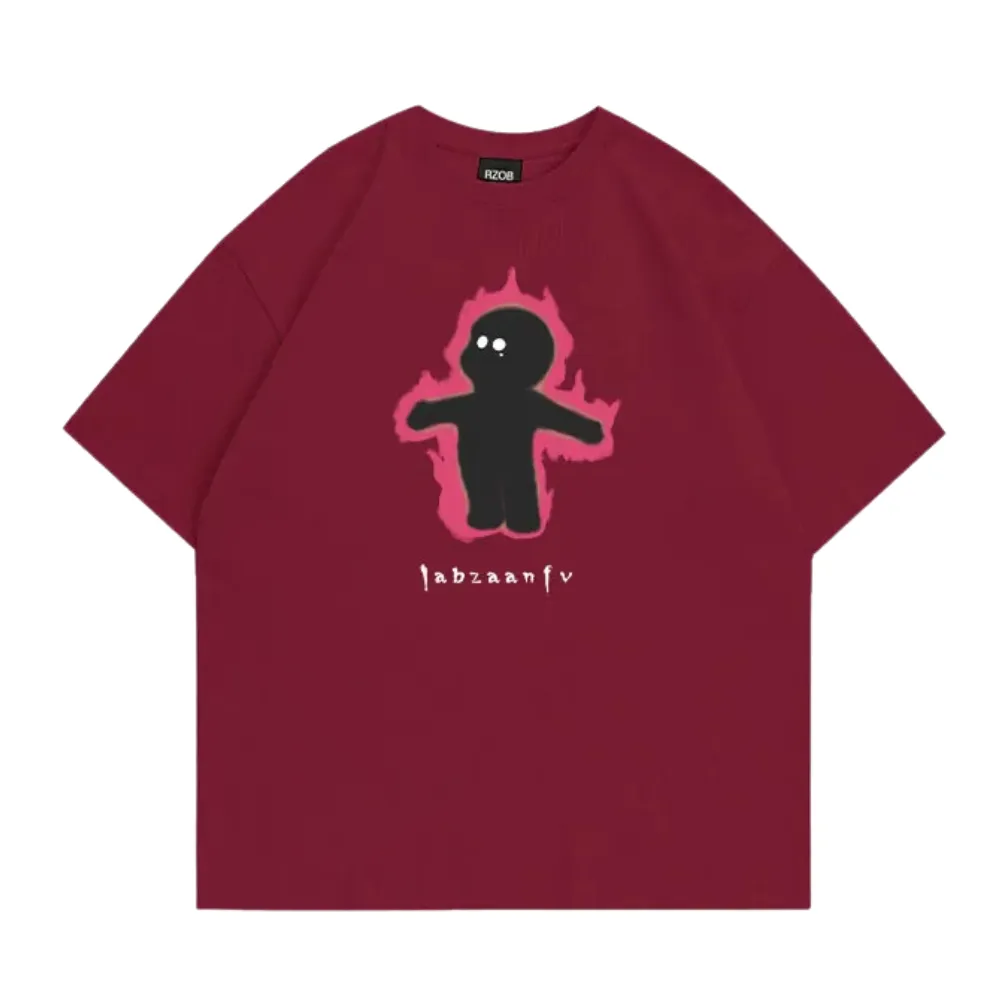 City Flame Cartoon Graphic T-Shirt