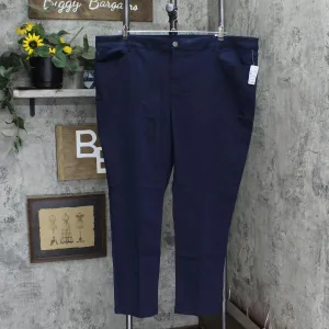 Cj Banks Womens Plus Stretch Tapered Straight Fit Mid-Rise Dress Pants JOS-5565