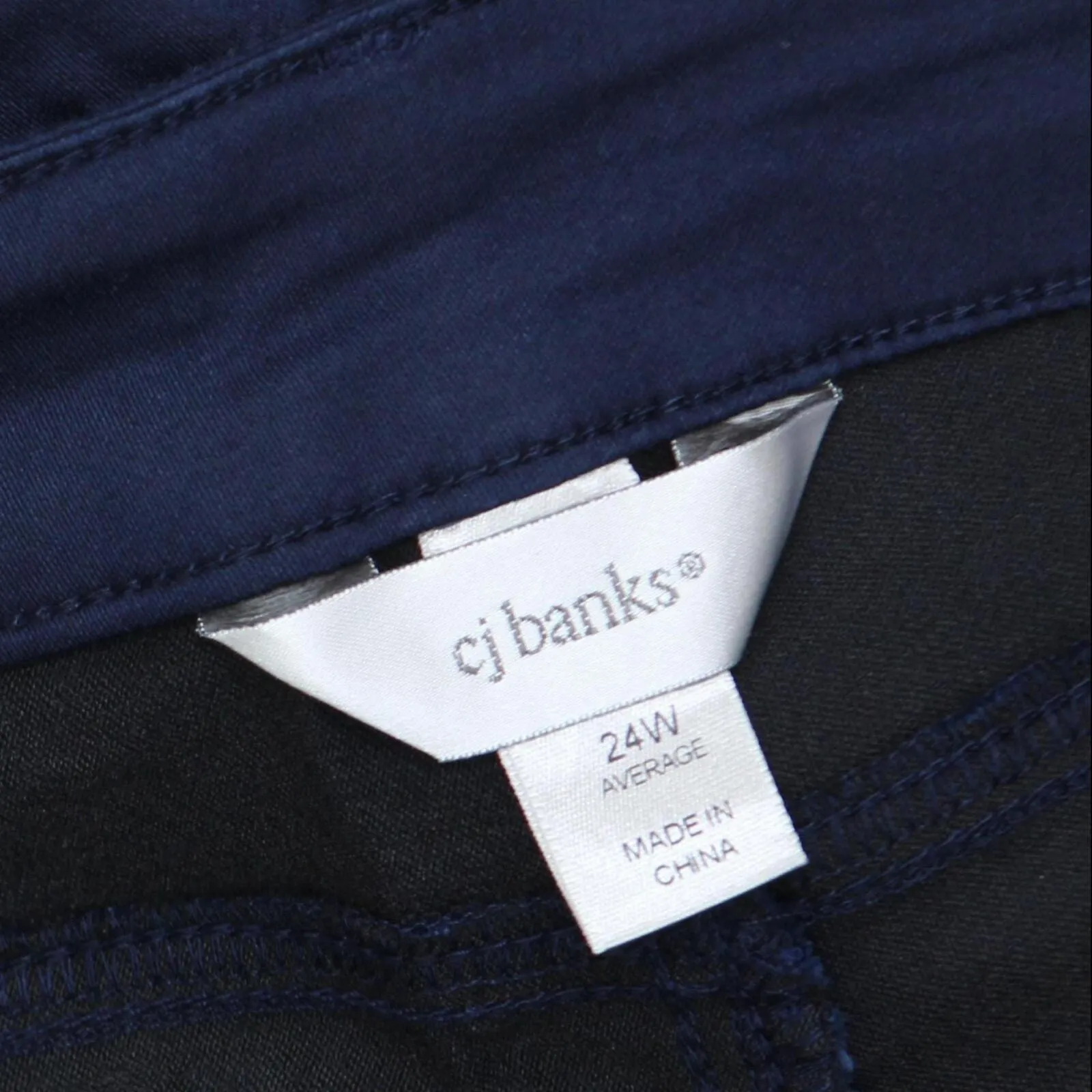 Cj Banks Womens Plus Stretch Tapered Straight Fit Mid-Rise Dress Pants JOS-5565