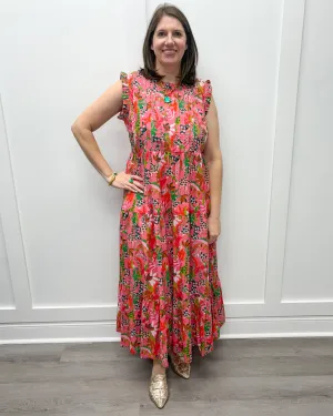 Clara Dress - Coral Reef