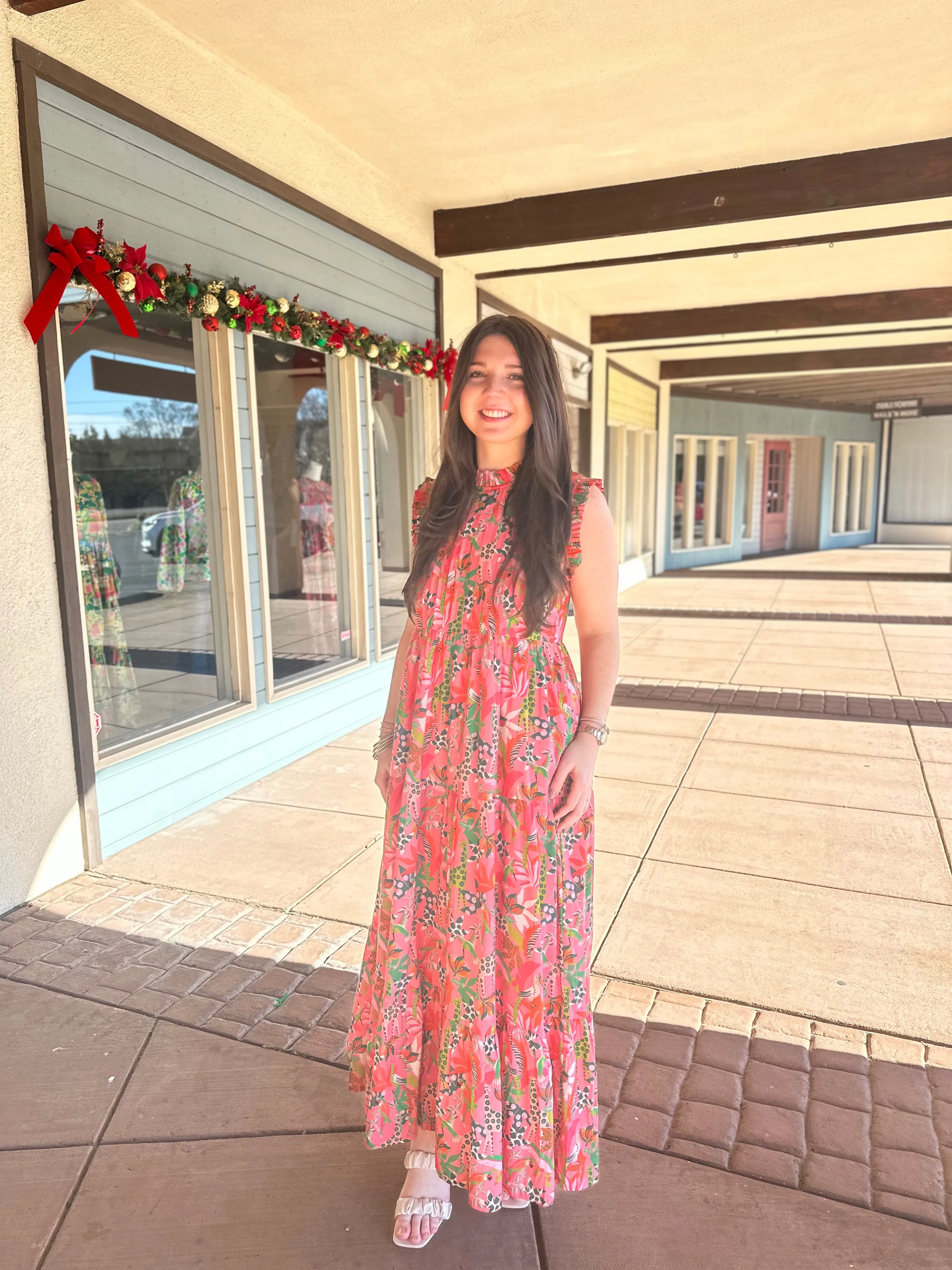 Clara Dress - Coral Reef