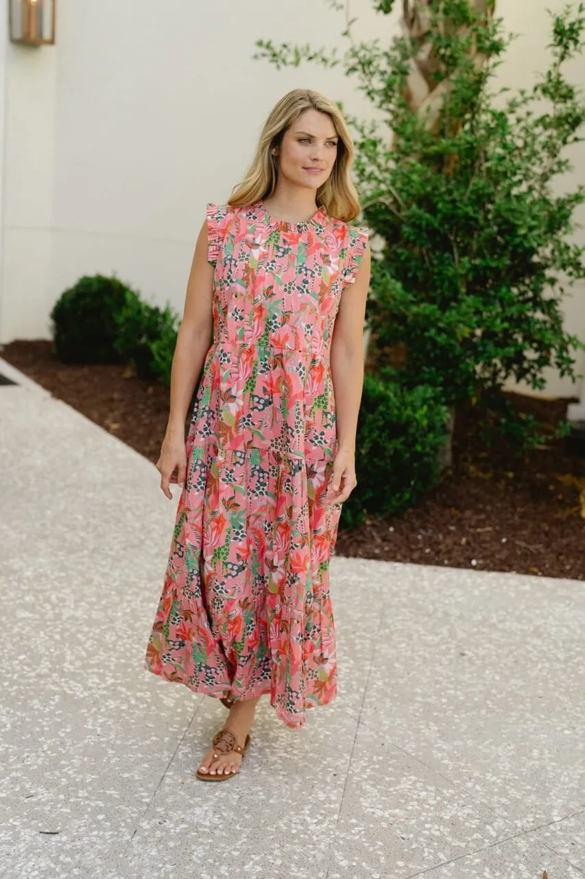 Clara Dress - Coral Reef