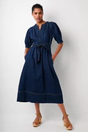 Claudine Denim Dress - Rinse
