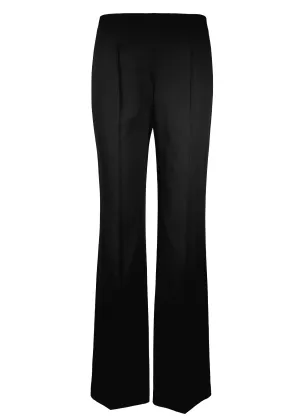 Crepe Fine Wool Wide Leg Pants