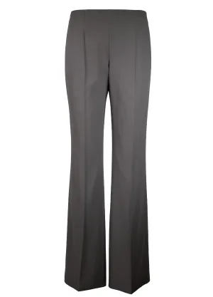 Crepe Fine Wool Wide Leg Pants