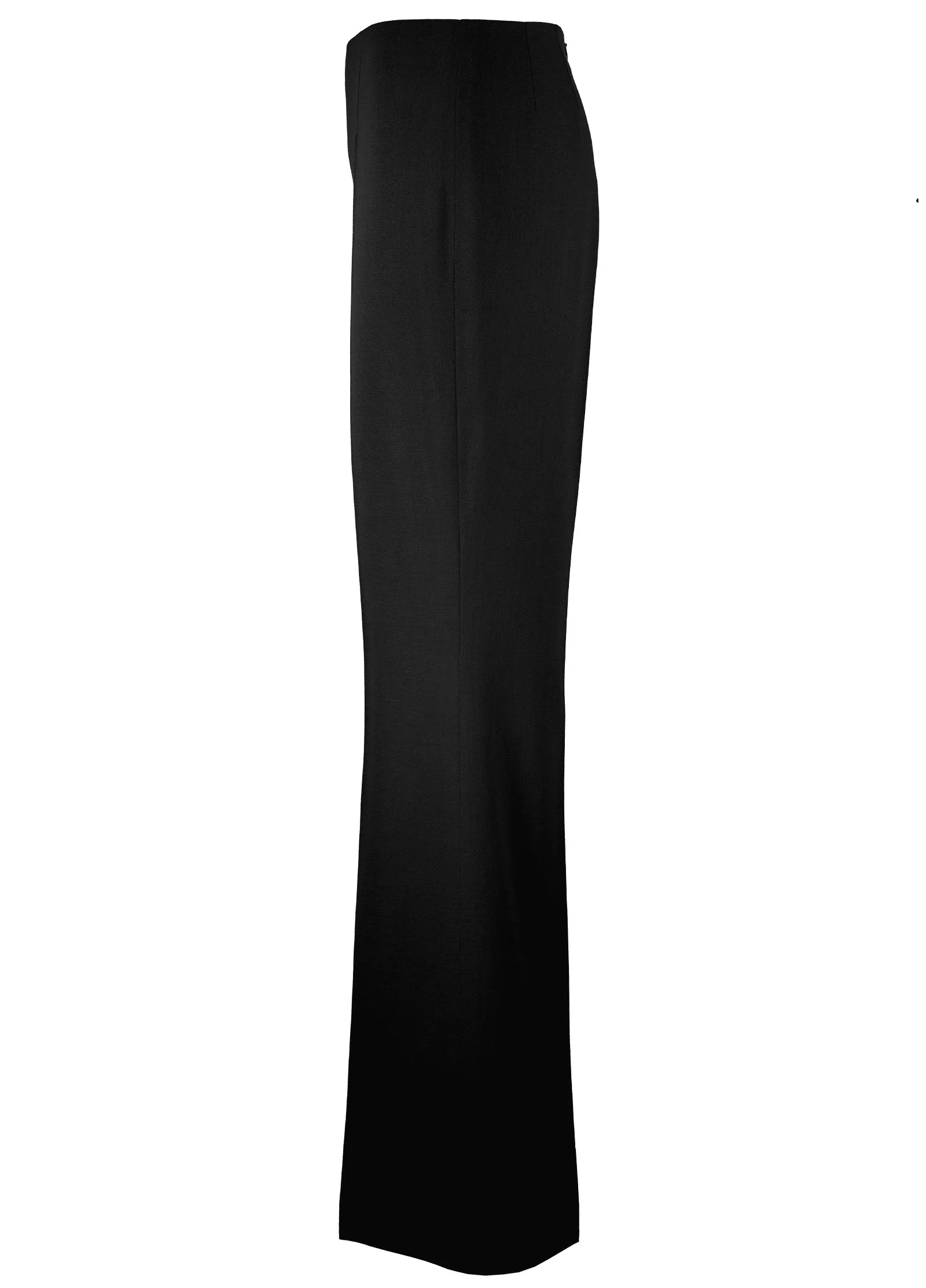 Crepe Fine Wool Wide Leg Pants