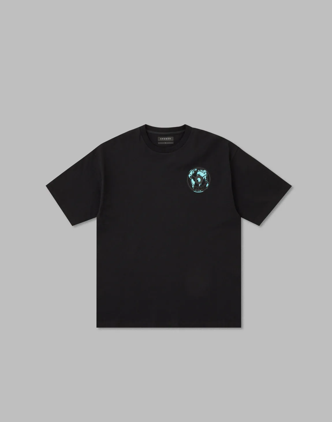 CRONOS WORLD GRAPHIC OVERSIZE T-SHIRTS【BLACK×GREEN】