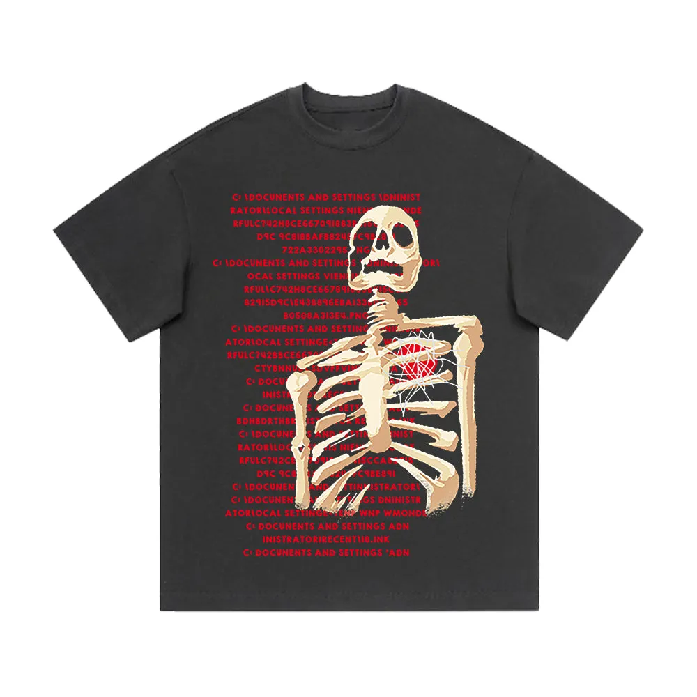 🔥Crush Skull | American Bold Skull Graphic T-shirt
