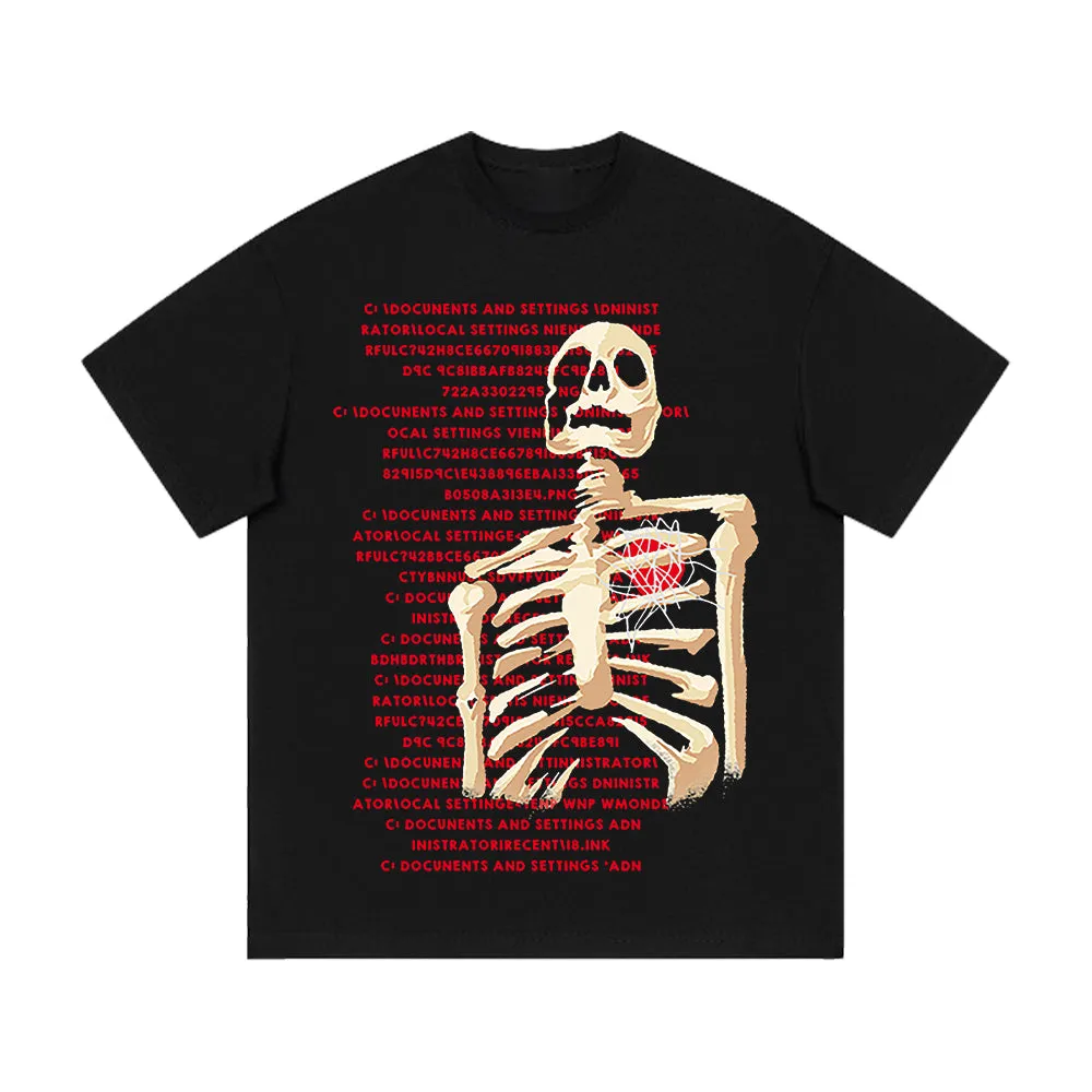 🔥Crush Skull | American Bold Skull Graphic T-shirt