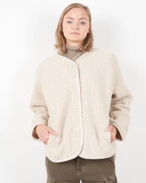 curly jacket - dove