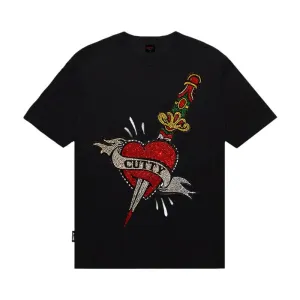Cutty Harlem Mens Bling T-Shirt - Black