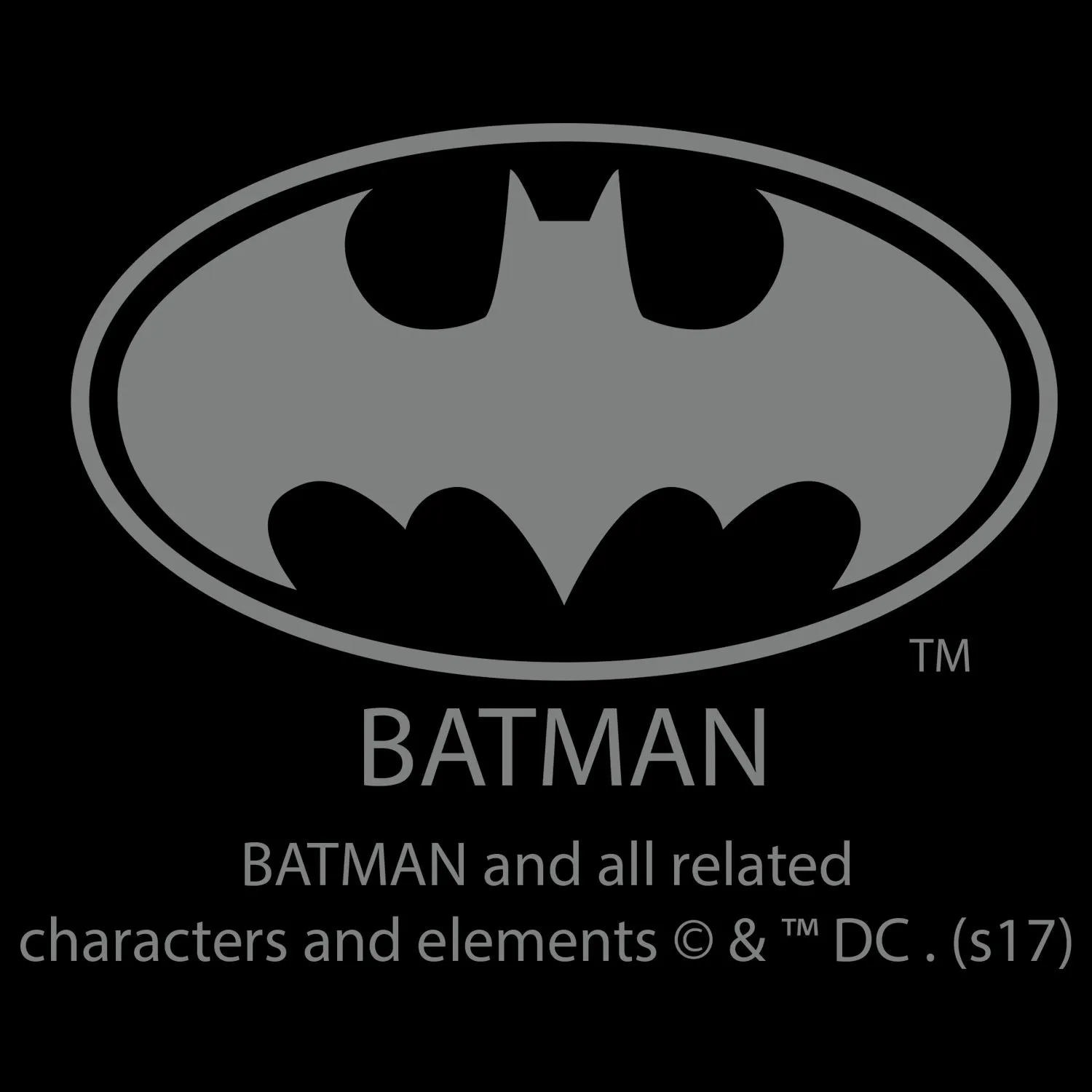 DC Comics Batman Built Action Official Men's T-shirt (Black)