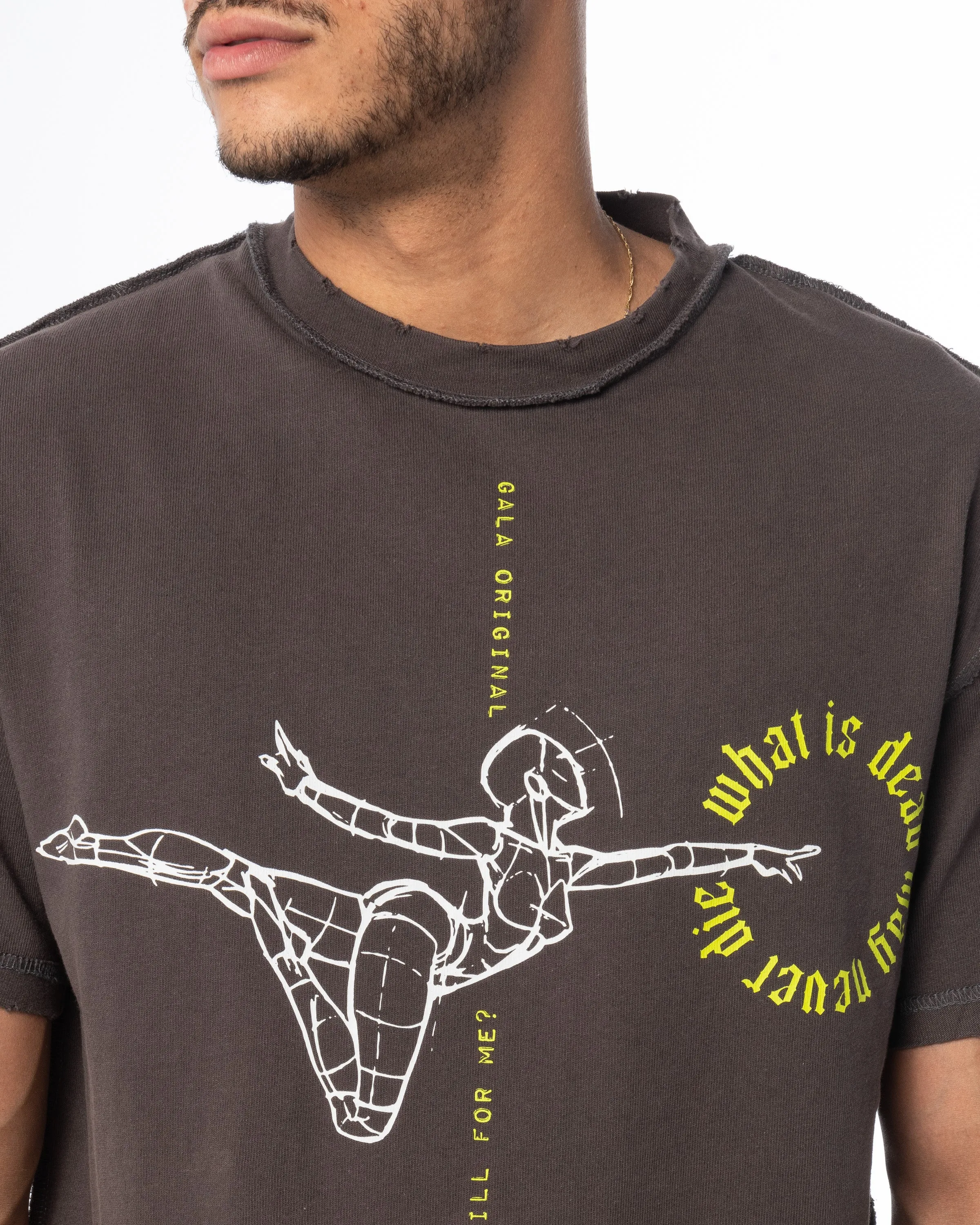 DEAD MAY NEVER DIE TEE (CHARCOAL)