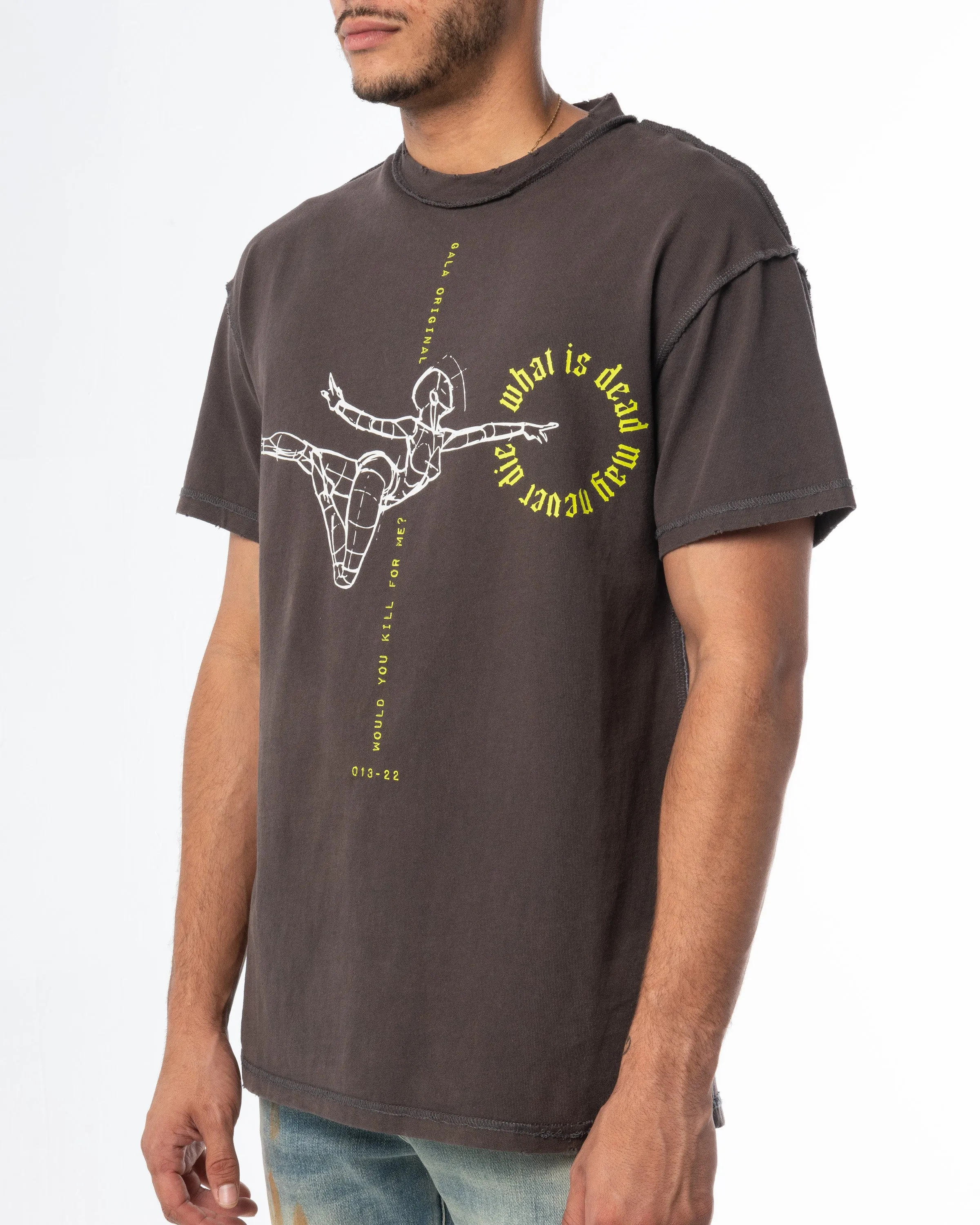 DEAD MAY NEVER DIE TEE (CHARCOAL)