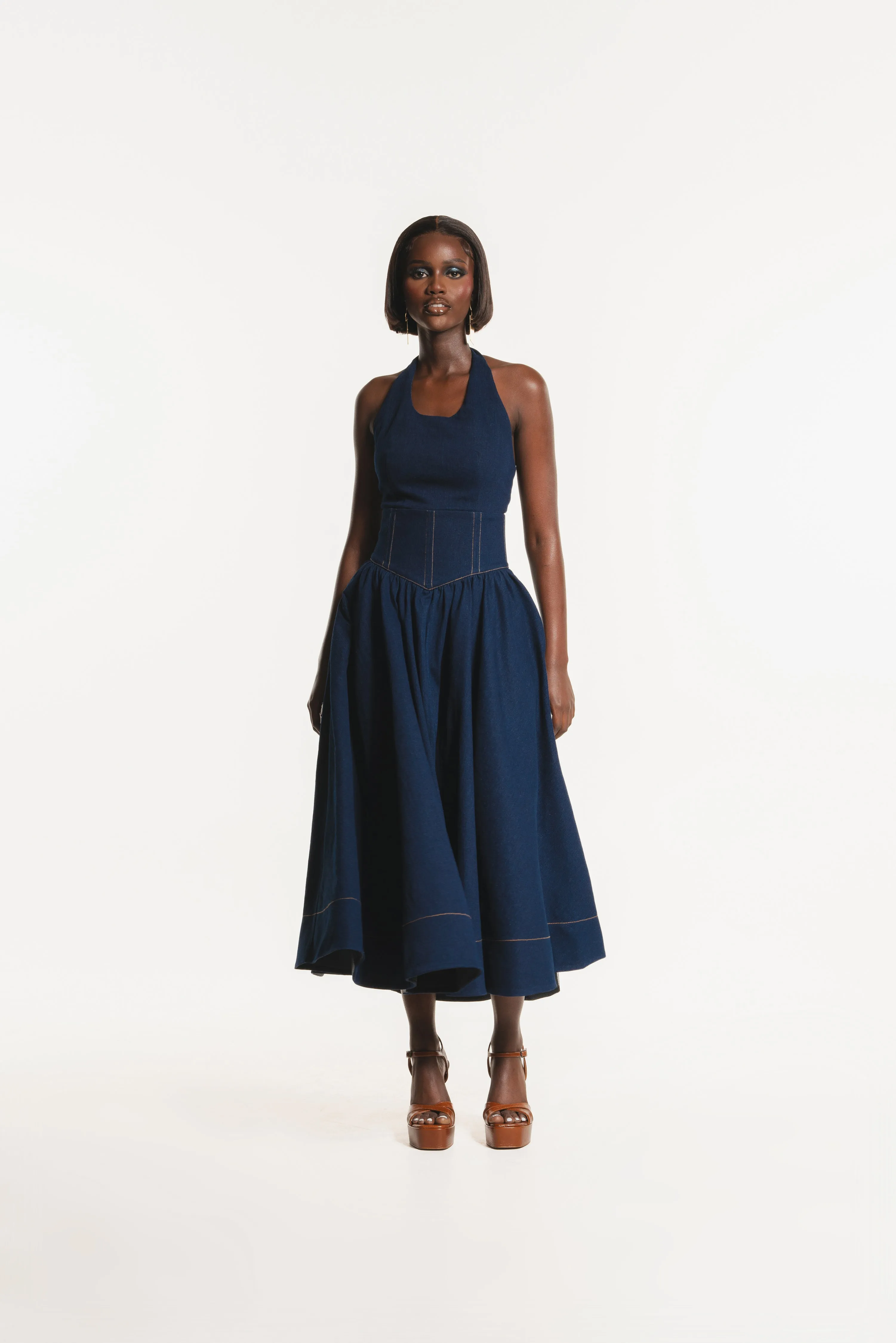 Denim DIANE Midi Dress