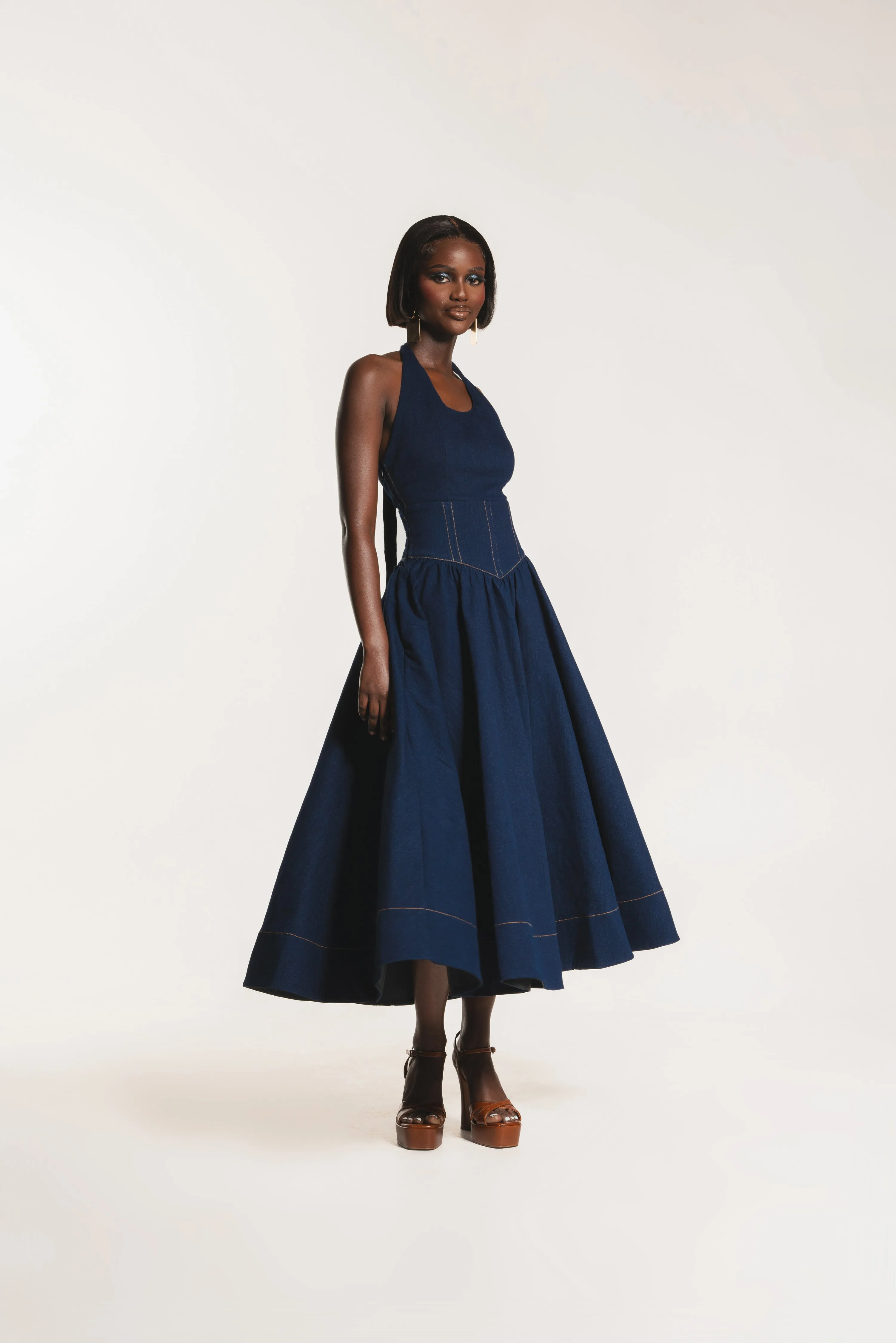 Denim DIANE Midi Dress
